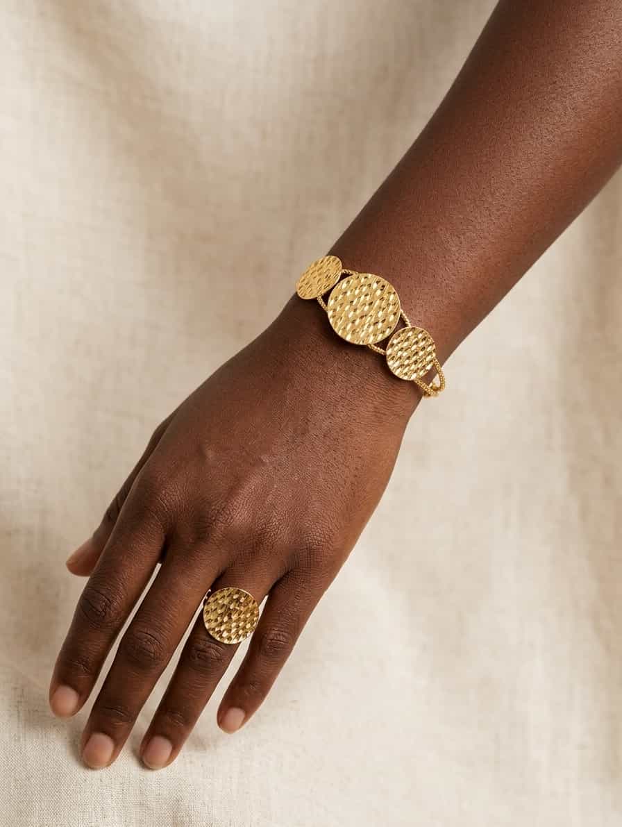 Le Bracelet Jonc "Disques Solaires"