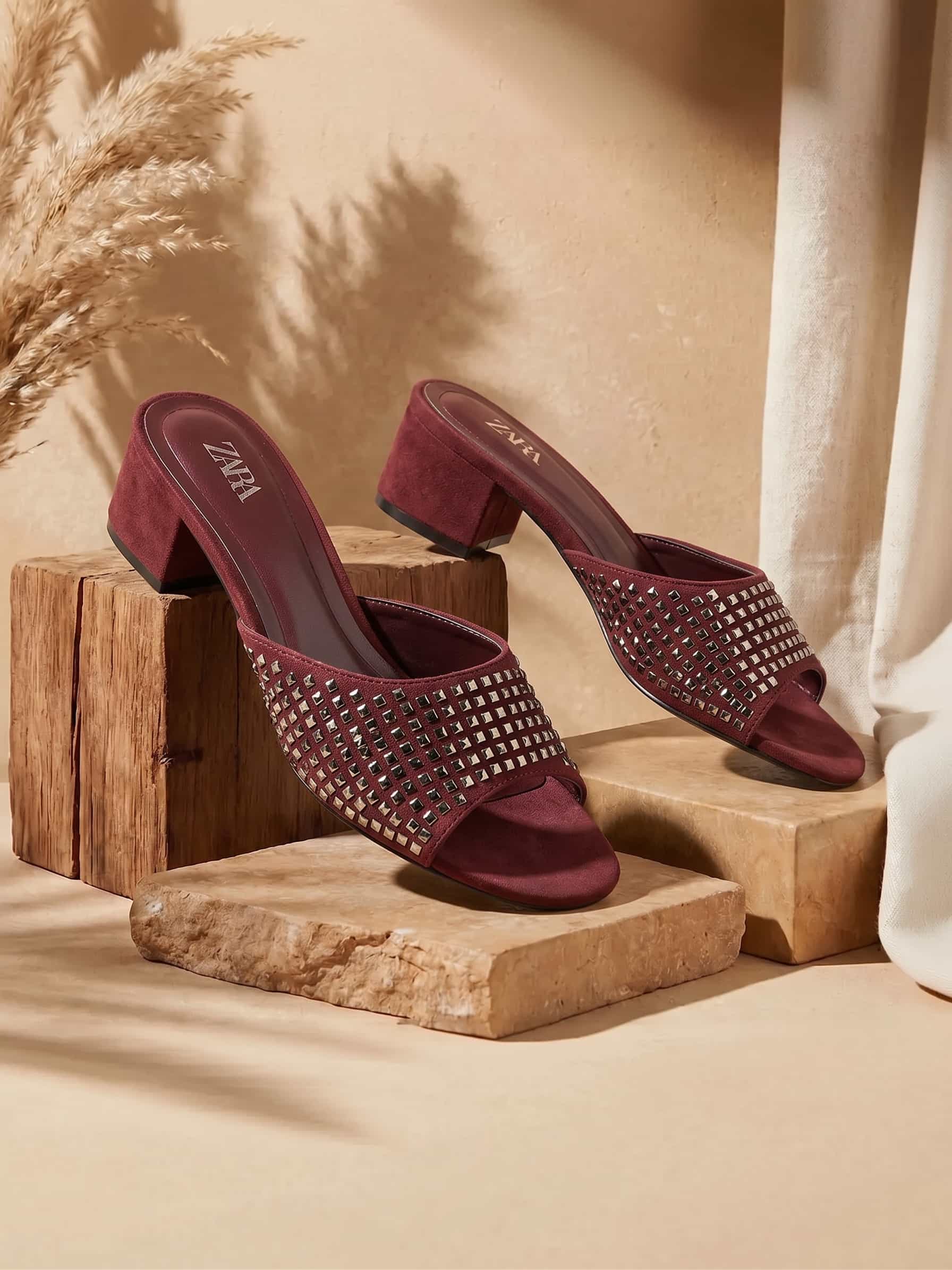 Talons Bordeaux ZARA