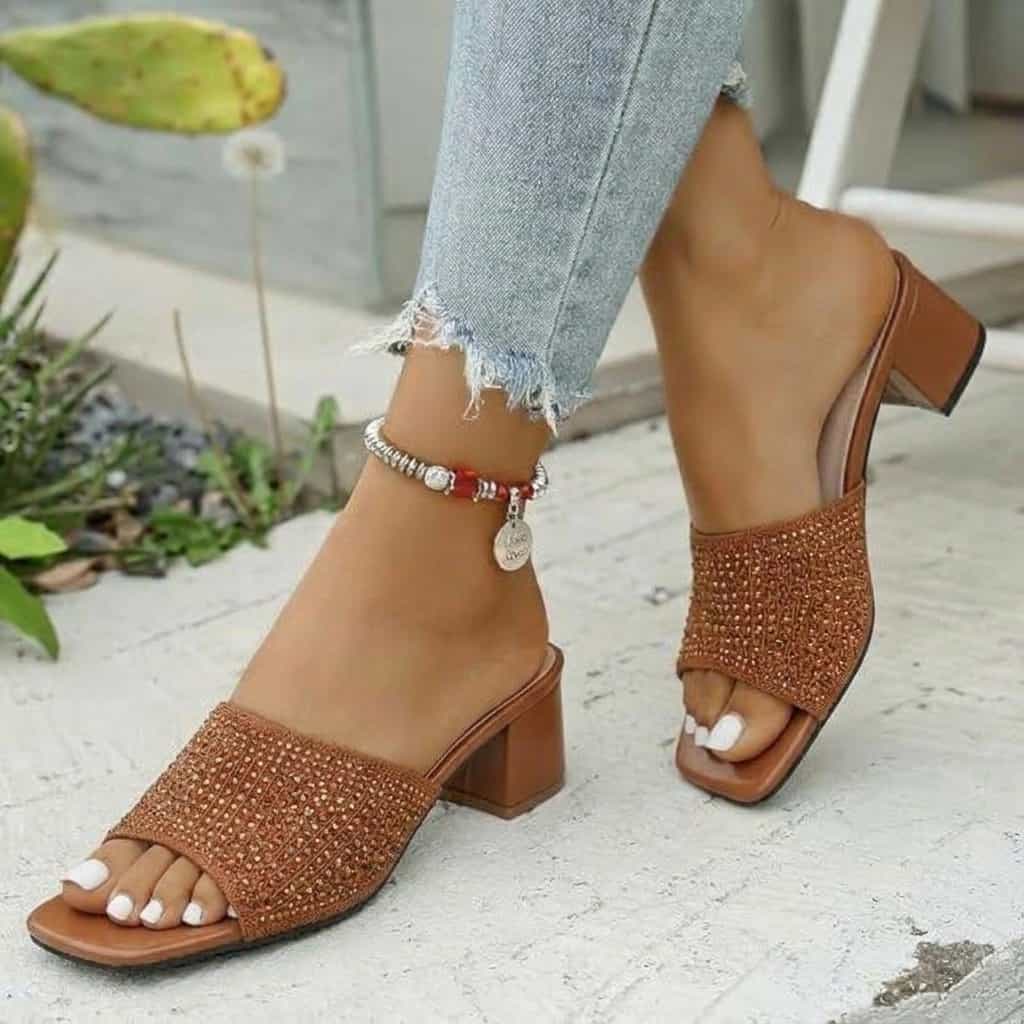 Mules à talon